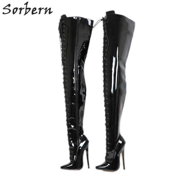 sorbern 80cm crotch thigh high women boots high heels shoes ladies custom wide calf boots 18cm stiletto boots personalized shaft, Black
sorbern 80cm crotch thigh high women boots high heels shoes ladies custom wide calf boots 18cm stiletto boots personalized shaft, Black