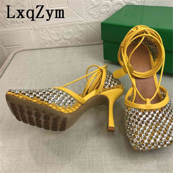 sandals fashion show net mesh thin heel lady women square toe ankle strappy vacation sandalias summer party nightclub shoes, Black
sandals fashion show net mesh thin heel lady women square toe ankle strappy vacation sandalias summer party nightclub shoes, Black