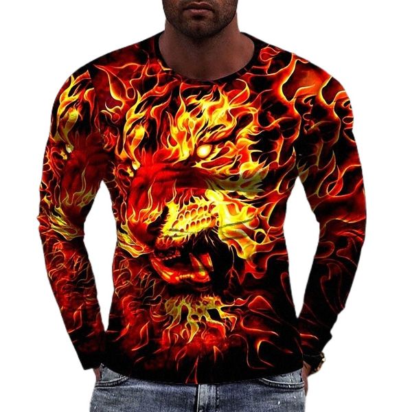 men's tee t shirt 3d print graphic flame tiger round neck casual daily 3d print long sleeve casual fashion designer comfortable blue r, White;black
men's tee t shirt 3d print graphic flame tiger round neck casual daily 3d print long sleeve casual fashion designer comfortable blue r, White;black