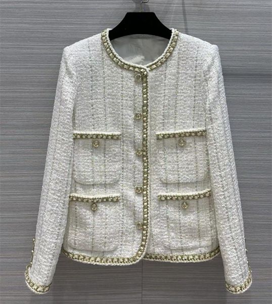 european and american women's clothing winter 2022 new long sleeve fine button fashion single-breasted tweed coat, Black
european and american women's clothing winter 2022 new long sleeve fine button fashion single-breasted tweed coat, Black