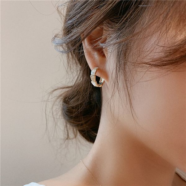 925 silver needle c- type opal earrings south korea dongdaemun internet celebrity elegant simple and fashionable womens diamond stud earring, Golden
925 silver needle c- type opal earrings south korea dongdaemun internet celebrity elegant simple and fashionable womens diamond stud earring, Golden