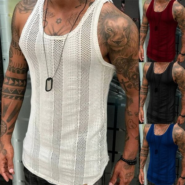 tank men lace hollow out sleeveless shirts summer fashion mens clothing streetwear casual male tshirts solid color vest 220614, White;black
tank men lace hollow out sleeveless shirts summer fashion mens clothing streetwear casual male tshirts solid color vest 220614, White;black