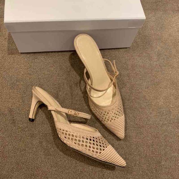 slippers women's mesh summer shoes fashion pointed slippers high heels outdoor series, Black
slippers women's mesh summer shoes fashion pointed slippers high heels outdoor series, Black