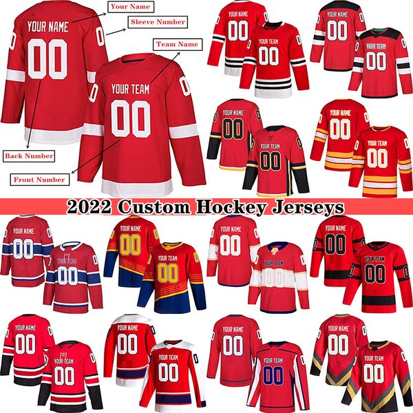 2022 custom hockey jersey for men women youth s-4xl authentic embroidered name & numbers - design your own hockey jerseys, Black;red
2022 custom hockey jersey for men women youth s-4xl authentic embroidered name & numbers - design your own hockey jerseys, Black;red