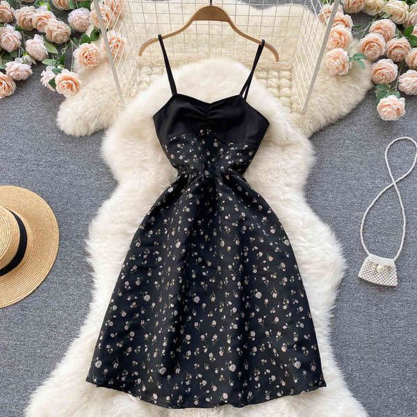 casual dresses french floral suspender dress women's style in summer off shoulder and waist slim a-line skirt t9ts, Black;gray
casual dresses french floral suspender dress women's style in summer off shoulder and waist slim a-line skirt t9ts, Black;gray