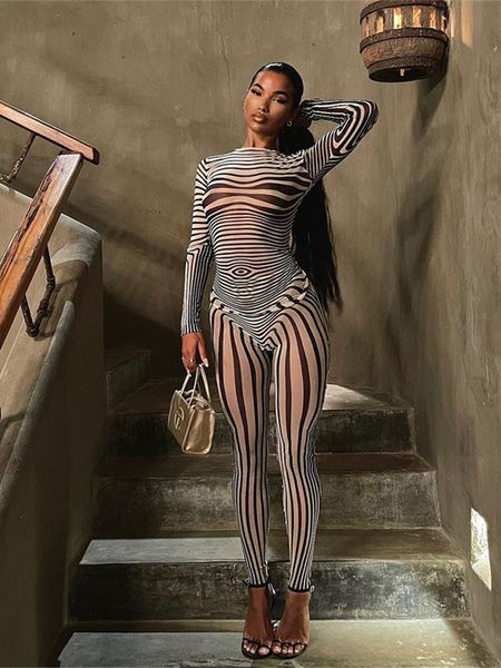 kliou mesh striped two piece set women sheath body-shaping high street hipster long sleeve o-neck female streetwear outfits, White
kliou mesh striped two piece set women sheath body-shaping high street hipster long sleeve o-neck female streetwear outfits, White