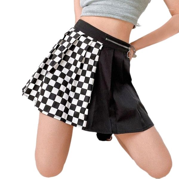 skirts gothic high waist women pleated mini skirt patchwork ribbons a-line streetwear solid female party outfits f61f#, Black
skirts gothic high waist women pleated mini skirt patchwork ribbons a-line streetwear solid female party outfits f61f#, Black