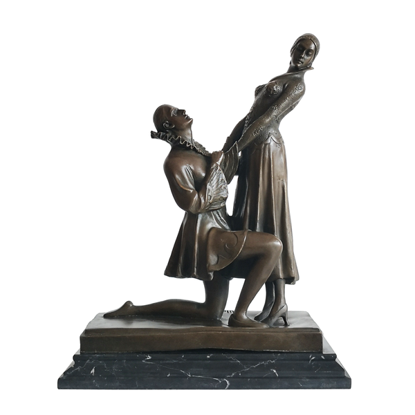 romantic lovers statue bronze modern couple sculpture art gorgeous anniversary gifts wedding room decoration, Silver
romantic lovers statue bronze modern couple sculpture art gorgeous anniversary gifts wedding room decoration, Silver