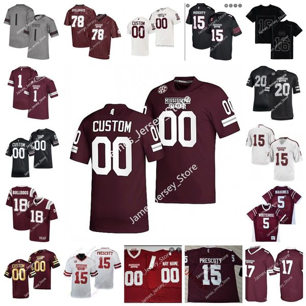 ncaa custom mississippi state bulldogs stitched football jersey 23 dillon johnson 16 allan walters 2 tyrus wheat 1 martin emerson 7 jo', Black
ncaa custom mississippi state bulldogs stitched football jersey 23 dillon johnson 16 allan walters 2 tyrus wheat 1 martin emerson 7 jo', Black