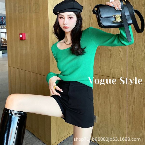 women's knits & tees designer qu zhu ice silk knitted sweater women's spring 2022 new thin square neck versatile long sleeve botto, White
women's knits & tees designer qu zhu ice silk knitted sweater women's spring 2022 new thin square neck versatile long sleeve botto, White