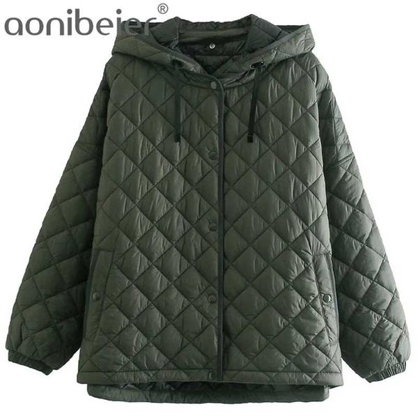 aonibeier za woman casual traf parkas autumn winter thin style argyle quilted padded jacket oversized hooded loose coats 211215, Black
aonibeier za woman casual traf parkas autumn winter thin style argyle quilted padded jacket oversized hooded loose coats 211215, Black