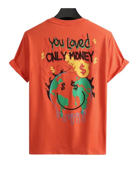 men slogan & cartoon face print tee k2ly#, White;black
men slogan & cartoon face print tee k2ly#, White;black