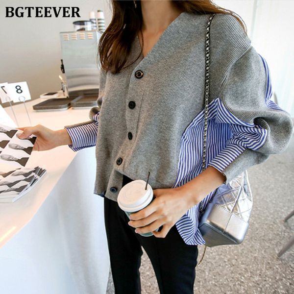 chic v-neck stripe patchwork women sweaters single-breasted female knit cardigan open stitch jumpers winter 2022, White;black
chic v-neck stripe patchwork women sweaters single-breasted female knit cardigan open stitch jumpers winter 2022, White;black