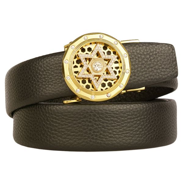 fashion classic men's designer belt women's casual personality can rotate set diamond five-pointed star automatic buckle retro lea, Black;brown
fashion classic men's designer belt women's casual personality can rotate set diamond five-pointed star automatic buckle retro lea, Black;brown