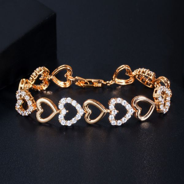 trend womens love bracelet designer charm heart hollow out circle copper bracelets bangles aaa cubic zirconia 18k gold silver bracelet jewel, Golden;silver
trend womens love bracelet designer charm heart hollow out circle copper bracelets bangles aaa cubic zirconia 18k gold silver bracelet jewel, Golden;silver