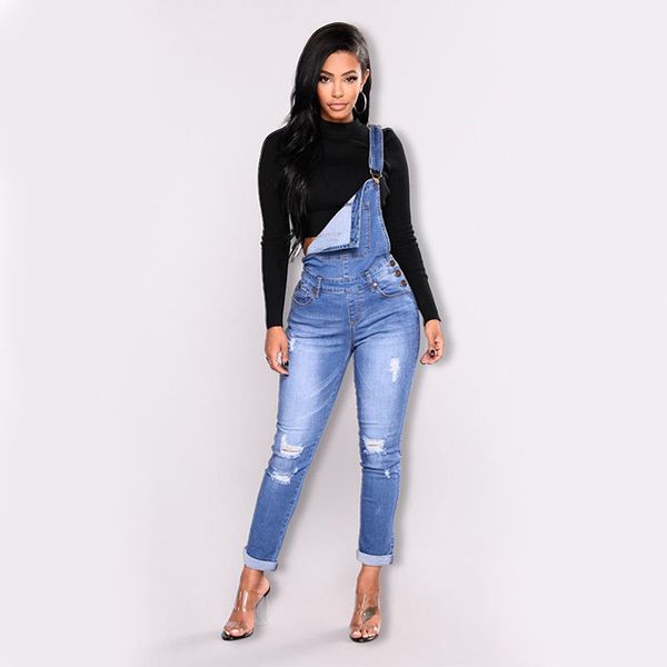 women's plus size jumpsuits rompers hole jeans ripped skinny overalls tight women jeans overall stretch female skinny high street femal, Black
women's plus size jumpsuits rompers hole jeans ripped skinny overalls tight women jeans overall stretch female skinny high street femal, Black