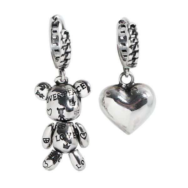 stud prevent allergy 925 sterling silver hoop earrings vintage accessories little bear love heart asymmetric party jewelry girls choice wedd, Golden;silver
stud prevent allergy 925 sterling silver hoop earrings vintage accessories little bear love heart asymmetric party jewelry girls choice wedd, Golden;silver