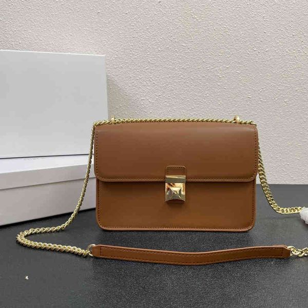evening bags cowhide baguette box fashion chain small square one shoulder messenger bag versatile women's