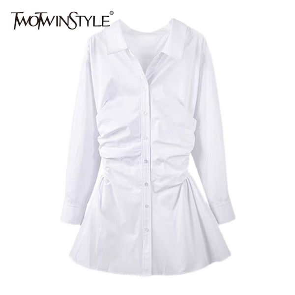 tunic ruched mini dress for women lapel long sleeve high waist white dresses female fashion clothing 210423, Black;gray
tunic ruched mini dress for women lapel long sleeve high waist white dresses female fashion clothing 210423, Black;gray