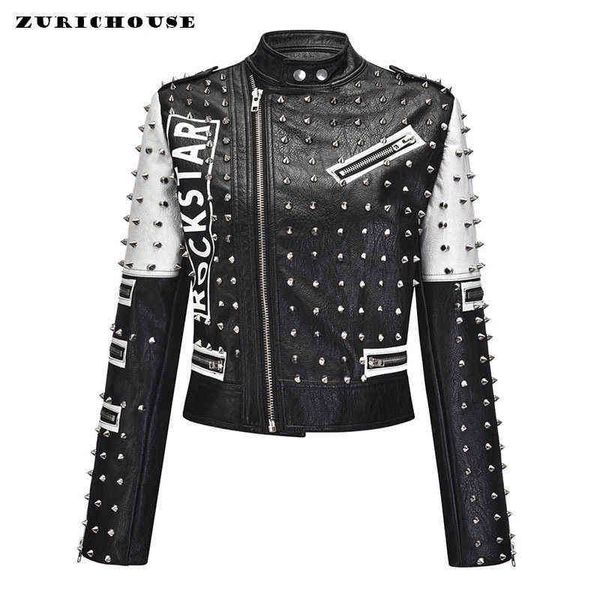 pu leather jacket women slim short outerwear streetwear stylish rock punk biker jackets female l220728, Black
pu leather jacket women slim short outerwear streetwear stylish rock punk biker jackets female l220728, Black