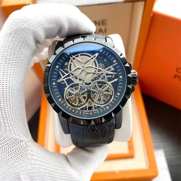 excalibur46 series montre de luxe luxury watch men watches 47mm 46mm automatic mechanical movement fine steel case leather watchband wristwa, Slivery;brown
excalibur46 series montre de luxe luxury watch men watches 47mm 46mm automatic mechanical movement fine steel case leather watchband wristwa, Slivery;brown