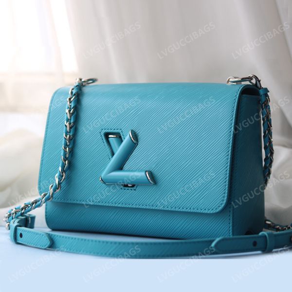 fashion designer twist bag water ripple luxury classic original leather shoulder cross boat women with metal letters
fashion designer twist bag water ripple luxury classic original leather shoulder cross boat women with metal letters