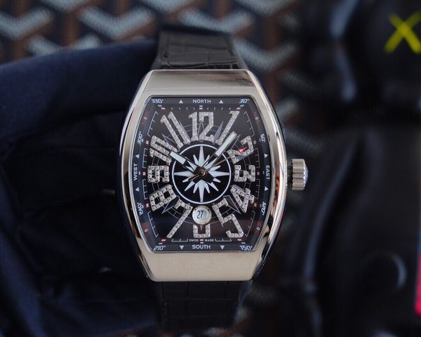 watches luxury fm watch v45 sc dt 54*42*15mm automatic mechanical movement blue coated glass cowhide strap rubber bottom folding buckle, Slivery;black
watches luxury fm watch v45 sc dt 54*42*15mm automatic mechanical movement blue coated glass cowhide strap rubber bottom folding buckle, Slivery;black