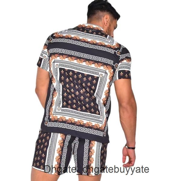 luxury men's casual shirts men tracksuits hawaiian sets printing summer short sleeve button shirt fashion beach shorts tees streetwear, White;black
luxury men's casual shirts men tracksuits hawaiian sets printing summer short sleeve button shirt fashion beach shorts tees streetwear, White;black