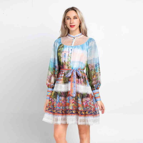 casual dresses natural scenery printed skirt women's 2022 spring and summer dongfeng yarn water-soluble sequin stand collar long sleeve, Black;gray
casual dresses natural scenery printed skirt women's 2022 spring and summer dongfeng yarn water-soluble sequin stand collar long sleeve, Black;gray