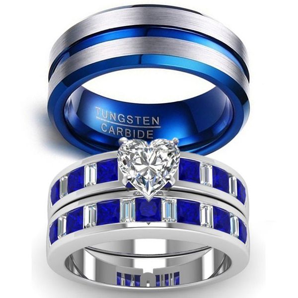 vintage dragon stainless steel men ring fashion jewelry couple rings romantic heart zircon ring set bridal engagement gift, Silver
vintage dragon stainless steel men ring fashion jewelry couple rings romantic heart zircon ring set bridal engagement gift, Silver