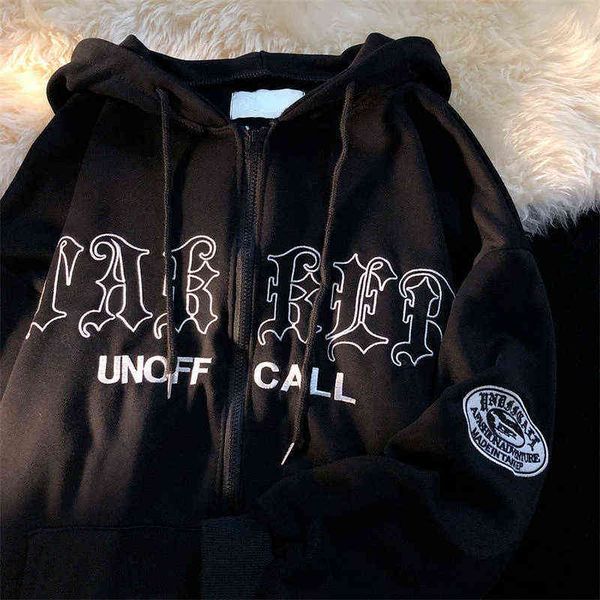 oversized retro streetwear letter printed sweatshirts vintage women zip up hoodies ladies grunge punk hooded jackets y2k clothes, Black
oversized retro streetwear letter printed sweatshirts vintage women zip up hoodies ladies grunge punk hooded jackets y2k clothes, Black