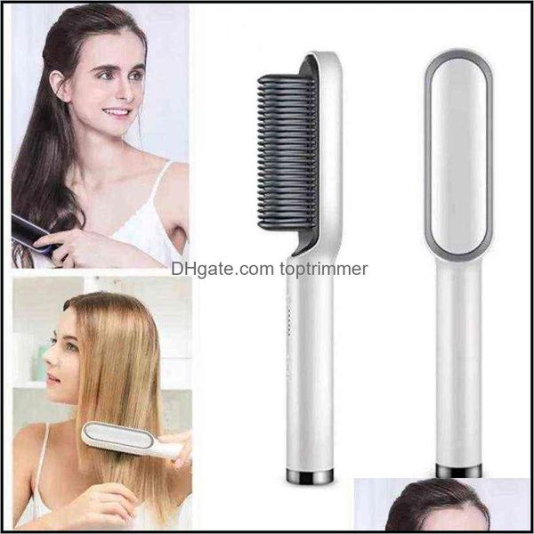 hair straighteners care styling tools products professional 2 in 1 straightener curler brush ceramic electric straighten fast heating comb, Black
hair straighteners care styling tools products professional 2 in 1 straightener curler brush ceramic electric straighten fast heating comb, Black