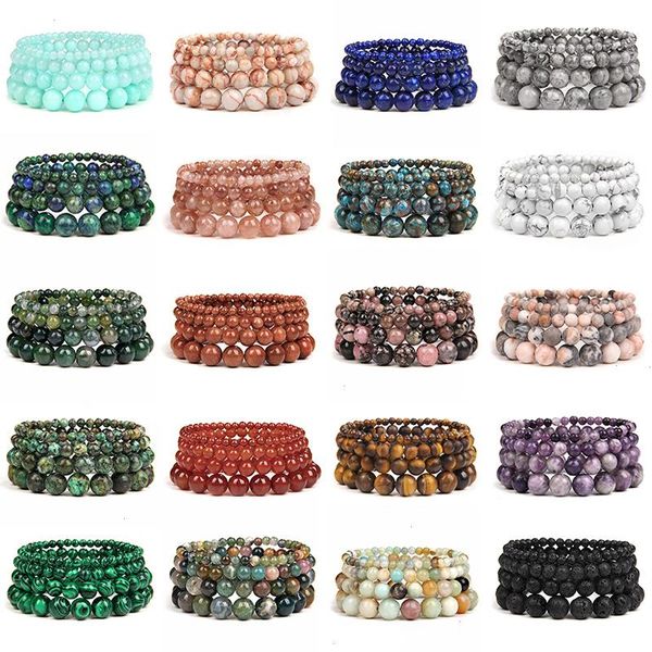 4 6 8 10mm natural strands stone beaded bracelet agat howlite tiger eye bracelets, Black
4 6 8 10mm natural strands stone beaded bracelet agat howlite tiger eye bracelets, Black