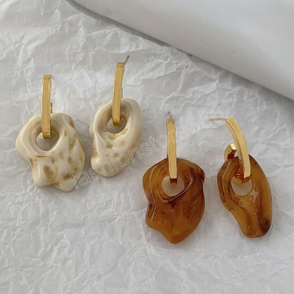 fashion jewelry irregular resin earring trend vintage temperament dangle earrings for women party gifts, Silver
fashion jewelry irregular resin earring trend vintage temperament dangle earrings for women party gifts, Silver
