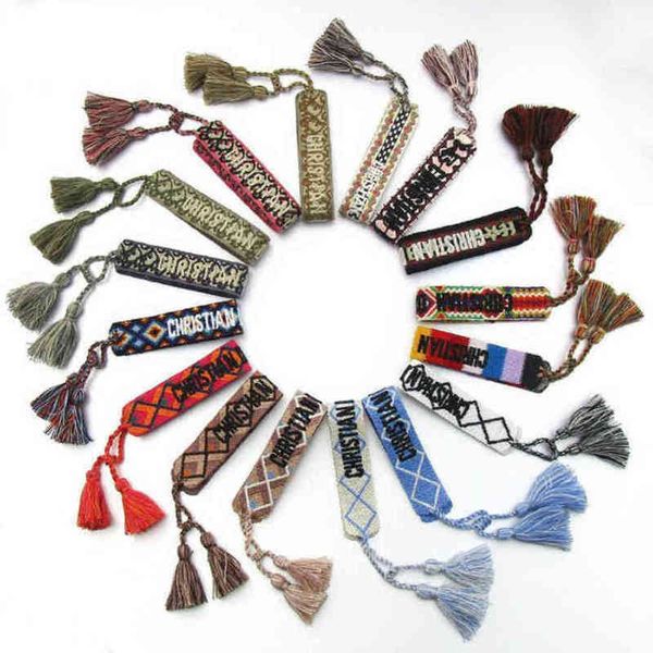 classic fashion brand bangles bracelets luxury women men handmade signature embroidered woven tassel adjustable bracelet jewelry friendship, Black
classic fashion brand bangles bracelets luxury women men handmade signature embroidered woven tassel adjustable bracelet jewelry friendship, Black