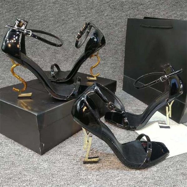 designer sandals opyum amber cassandra women high heels pointed patent leather sandal metal letter heels open toe stiletto heel fa220g, Black
designer sandals opyum amber cassandra women high heels pointed patent leather sandal metal letter heels open toe stiletto heel fa220g, Black