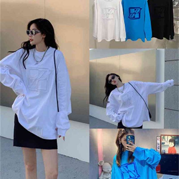 men's casual shirts the correct version of we 11 toothbrush embroidered long sleeve t-shirt is casual and loose the same for men women, White;black
men's casual shirts the correct version of we 11 toothbrush embroidered long sleeve t-shirt is casual and loose the same for men women, White;black
