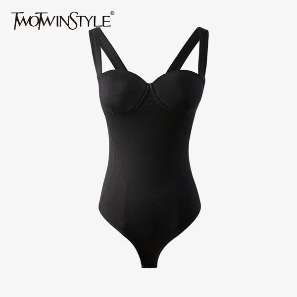 black slim bodysuit for women v neck sleeveless high waist solid jumpsuit female fashion clothing 210423, Black;white
black slim bodysuit for women v neck sleeveless high waist solid jumpsuit female fashion clothing 210423, Black;white