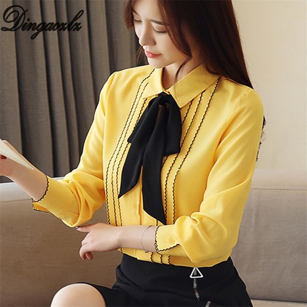 dingaozlz 3xl plus size women clothing bow tie chiffon blouse long sleeve white shirt fashion ol blouse t200321
dingaozlz 3xl plus size women clothing bow tie chiffon blouse long sleeve white shirt fashion ol blouse t200321