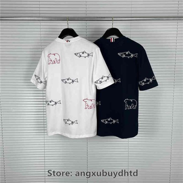 fashion design men's t shirts 22 summer new tb thom short sleeve plain cotton polar bear embroidered t-shirt trend fashion women lovers, White;black
fashion design men's t shirts 22 summer new tb thom short sleeve plain cotton polar bear embroidered t-shirt trend fashion women lovers, White;black