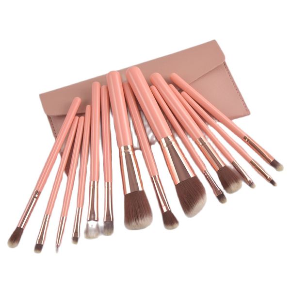 pink color 14pcs professional make up brushes set foundation blusher powder eyeshadow blending eyebrow makeup brushes
pink color 14pcs professional make up brushes set foundation blusher powder eyeshadow blending eyebrow makeup brushes