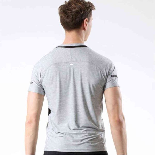 men's lulu sports t shirts brand short sleeve breathable sweat wicking elastic fitness running football training quick drying t-shirt, White;black
men's lulu sports t shirts brand short sleeve breathable sweat wicking elastic fitness running football training quick drying t-shirt, White;black