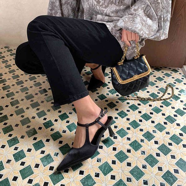 sandals leather spring sandals women's pointed high heels temperament niche design baotou stiletto shoes rici, Black
sandals leather spring sandals women's pointed high heels temperament niche design baotou stiletto shoes rici, Black