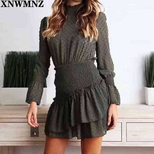 xnwmnz za women vintage polka dot dress long sleeves asymmetric casual dresses womens summer sundresses beach vestidos 210513, Black;gray
xnwmnz za women vintage polka dot dress long sleeves asymmetric casual dresses womens summer sundresses beach vestidos 210513, Black;gray
