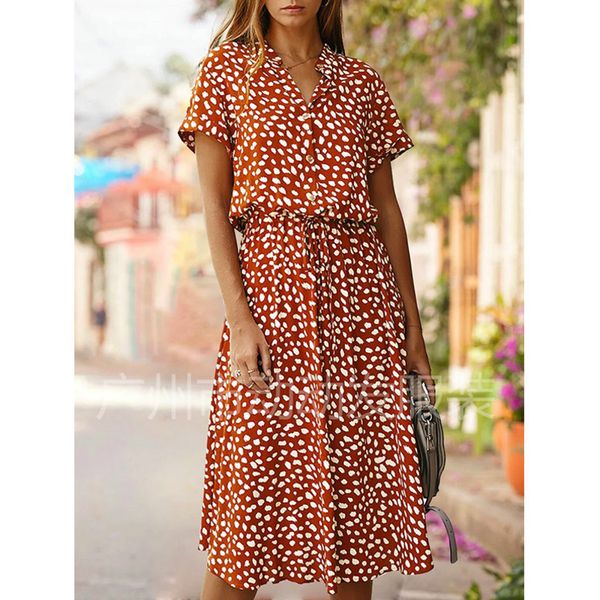summer polka dot dress ladies leopard print shirt dress, bohemian, mid-length, high waist, beachwear, vacation, summer 220504, Black;gray
summer polka dot dress ladies leopard print shirt dress, bohemian, mid-length, high waist, beachwear, vacation, summer 220504, Black;gray
