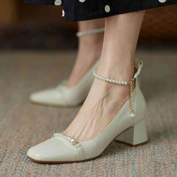 spring women string bead ankle strap dress shoes patent leather pumps pearls high heels ladies square toe retro 5ior, Black
spring women string bead ankle strap dress shoes patent leather pumps pearls high heels ladies square toe retro 5ior, Black