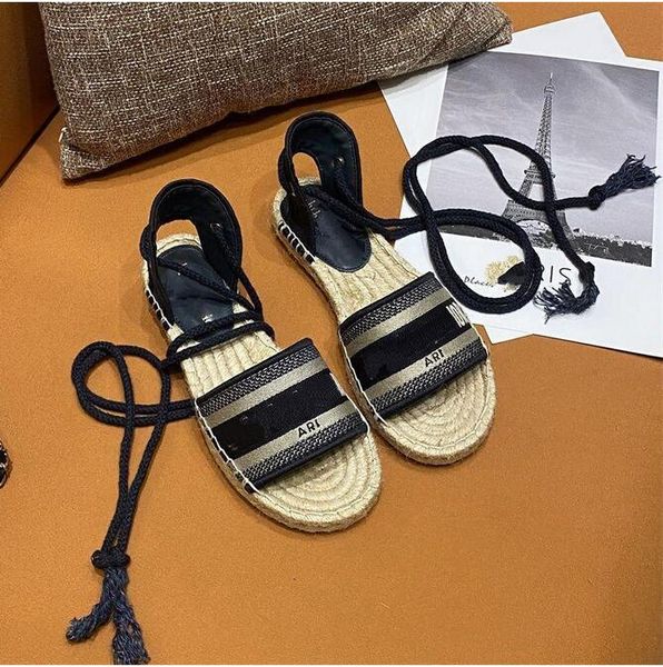 2022 designer platform casual sandals summer fashion alphabet fisherman shoes luxury woman shoe hemp rope grass woven baotou sandals size 35, Black
2022 designer platform casual sandals summer fashion alphabet fisherman shoes luxury woman shoe hemp rope grass woven baotou sandals size 35, Black