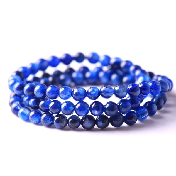 natural blue kyanite gemstone bracelet 6mm crystal round beads stretch 3 laps bracelet kyanite women men aaaaaa, Silver
natural blue kyanite gemstone bracelet 6mm crystal round beads stretch 3 laps bracelet kyanite women men aaaaaa, Silver