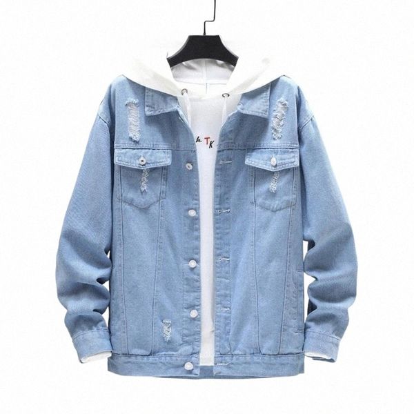 men's jackets jacket men 2021 spring and autumn solid color lapel holes slim single breasted hip hop denim j mode homme w2kv#, Black;brown
men's jackets jacket men 2021 spring and autumn solid color lapel holes slim single breasted hip hop denim j mode homme w2kv#, Black;brown