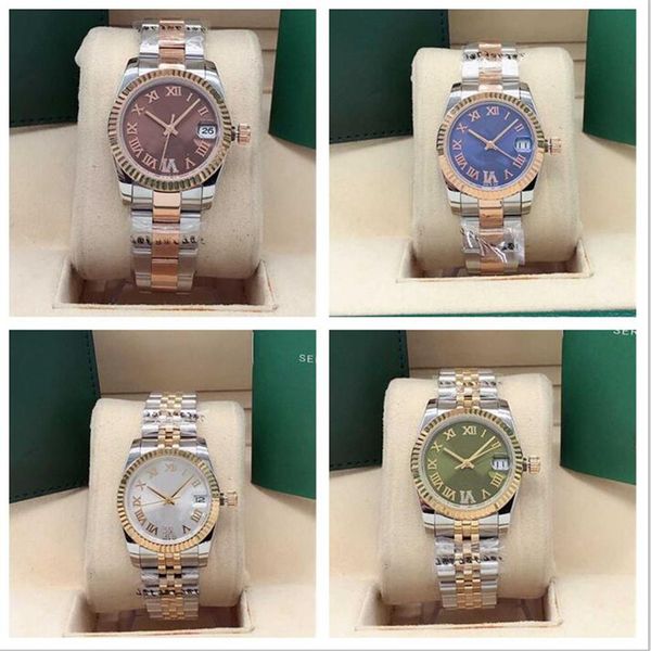 gold 31mm fashion womens watches date mechanical automatic sweep sapphire ladies dress watch stainless steel bracelet325o, Slivery;brown
gold 31mm fashion womens watches date mechanical automatic sweep sapphire ladies dress watch stainless steel bracelet325o, Slivery;brown
